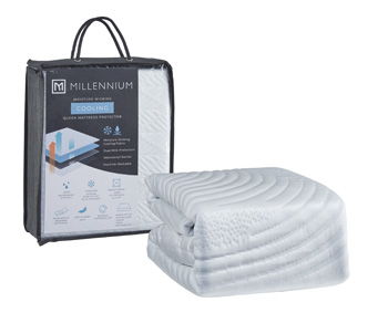 Protecteur de matelas extra rafraîchissant – Blanc – Protège-matelas Queen (lot de 4)