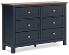 Landocken - Marron / Bleu - Commode