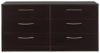 Finch - Noir - Commode à six tiroirs
