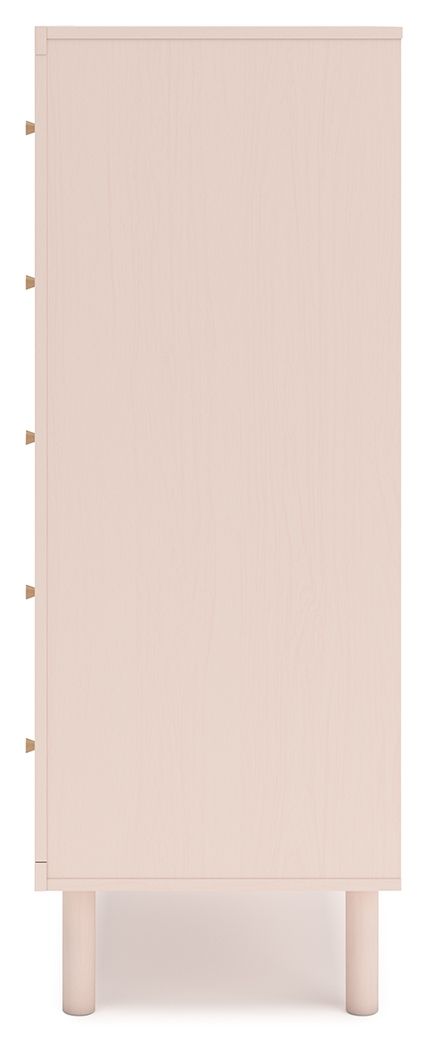 Wistenpine - Blush - Commode à cinq tiroirs