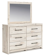 Lawroy - Naturel clair - Commode et miroir