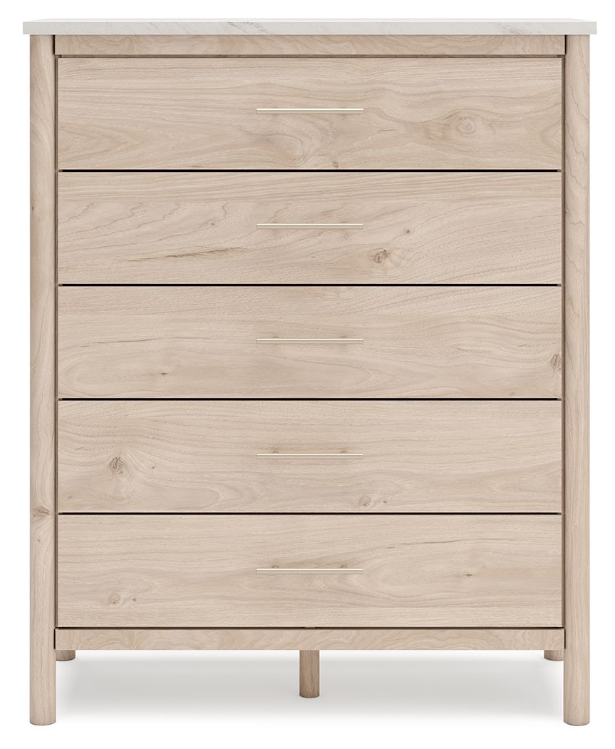 Cadmori - Commode large à cinq tiroirs