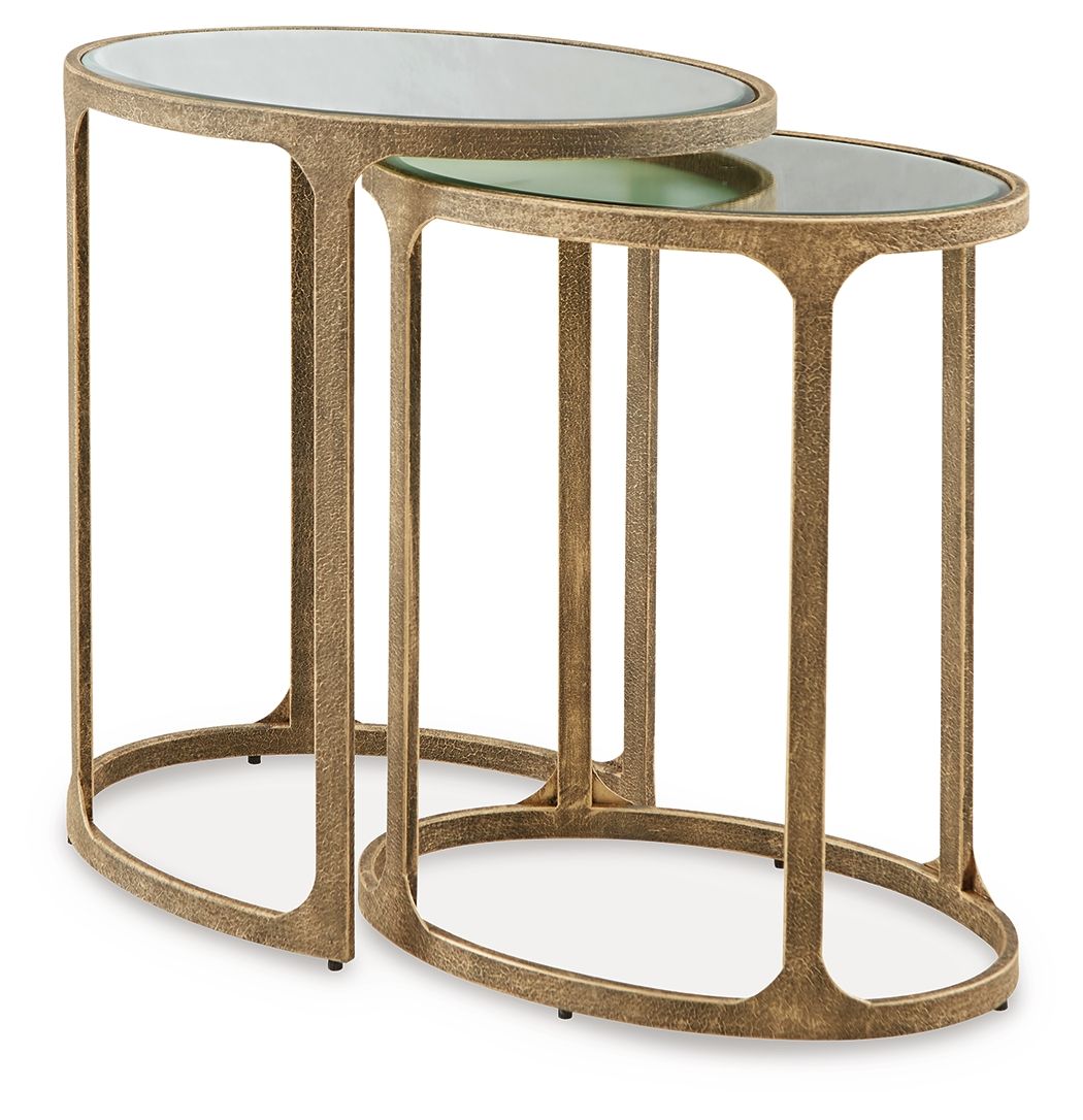 Irmaleigh - Noir antique - Ensemble de tables d'appoint (lot de 2)