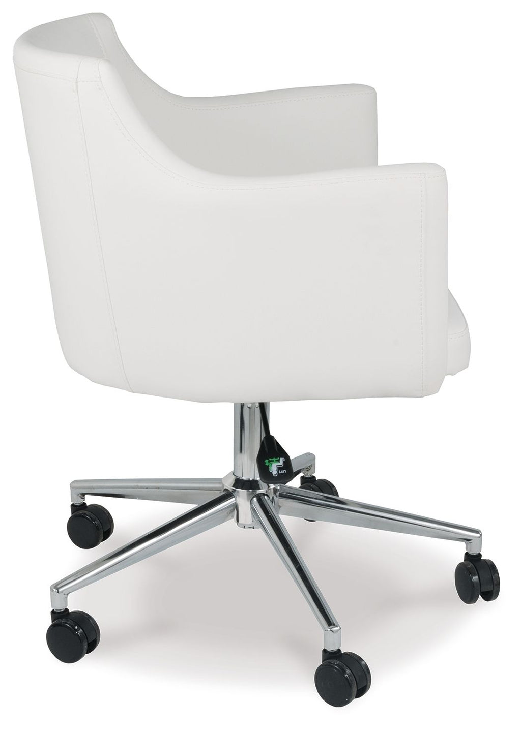 Baraga - Blanc - Chaise de bureau pivotante pour la maison
