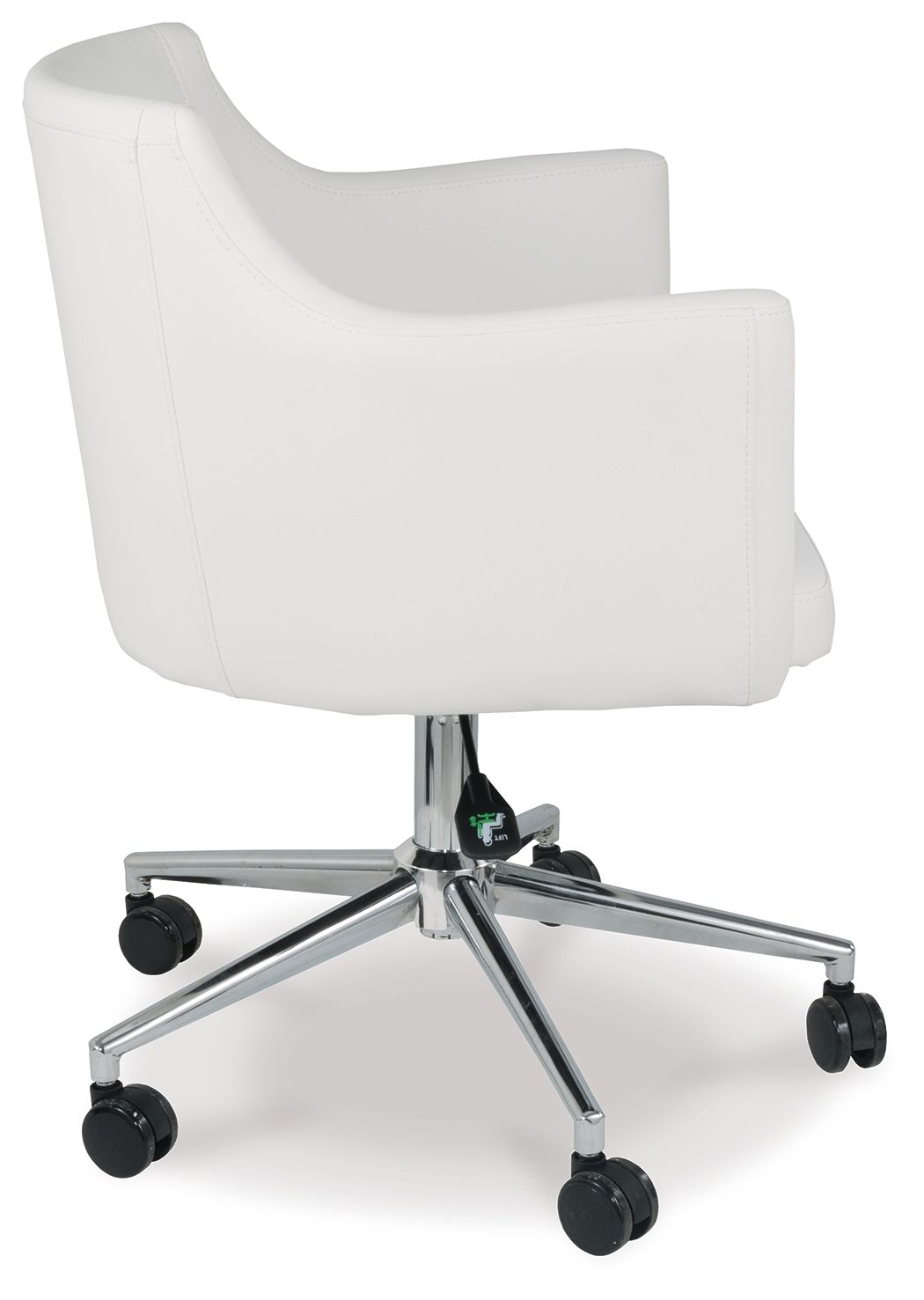 Baraga - Blanc - Chaise de bureau pivotante pour la maison