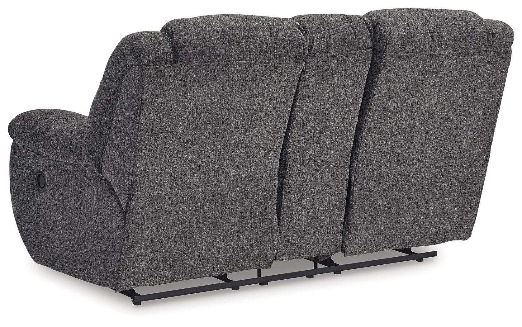 Foreside - Anthracite - Canapé double inclinable avec console