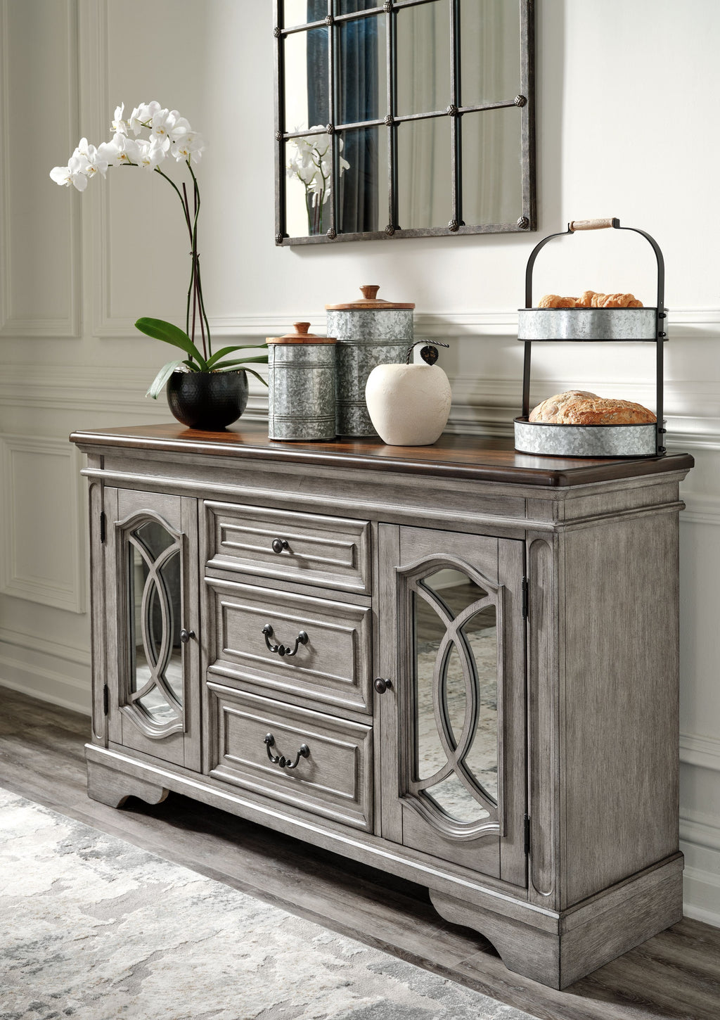 Lodenbay - Gris antique - Serveur de salle à manger