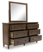 Sturlayne - Marron - Commode et miroir