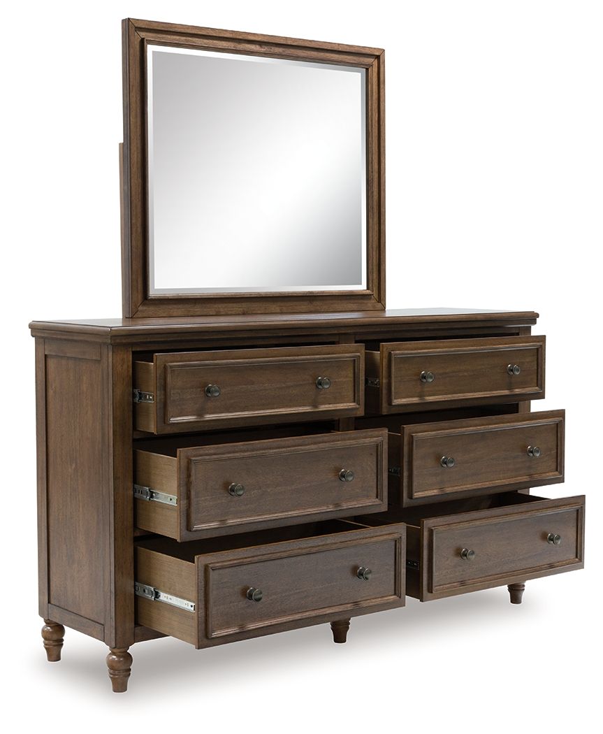 Sturlayne - Marron - Commode et miroir