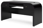 Rowanbeck - Noir - Ensemble 3 pièces - Bureau, chaise et bibliothèque