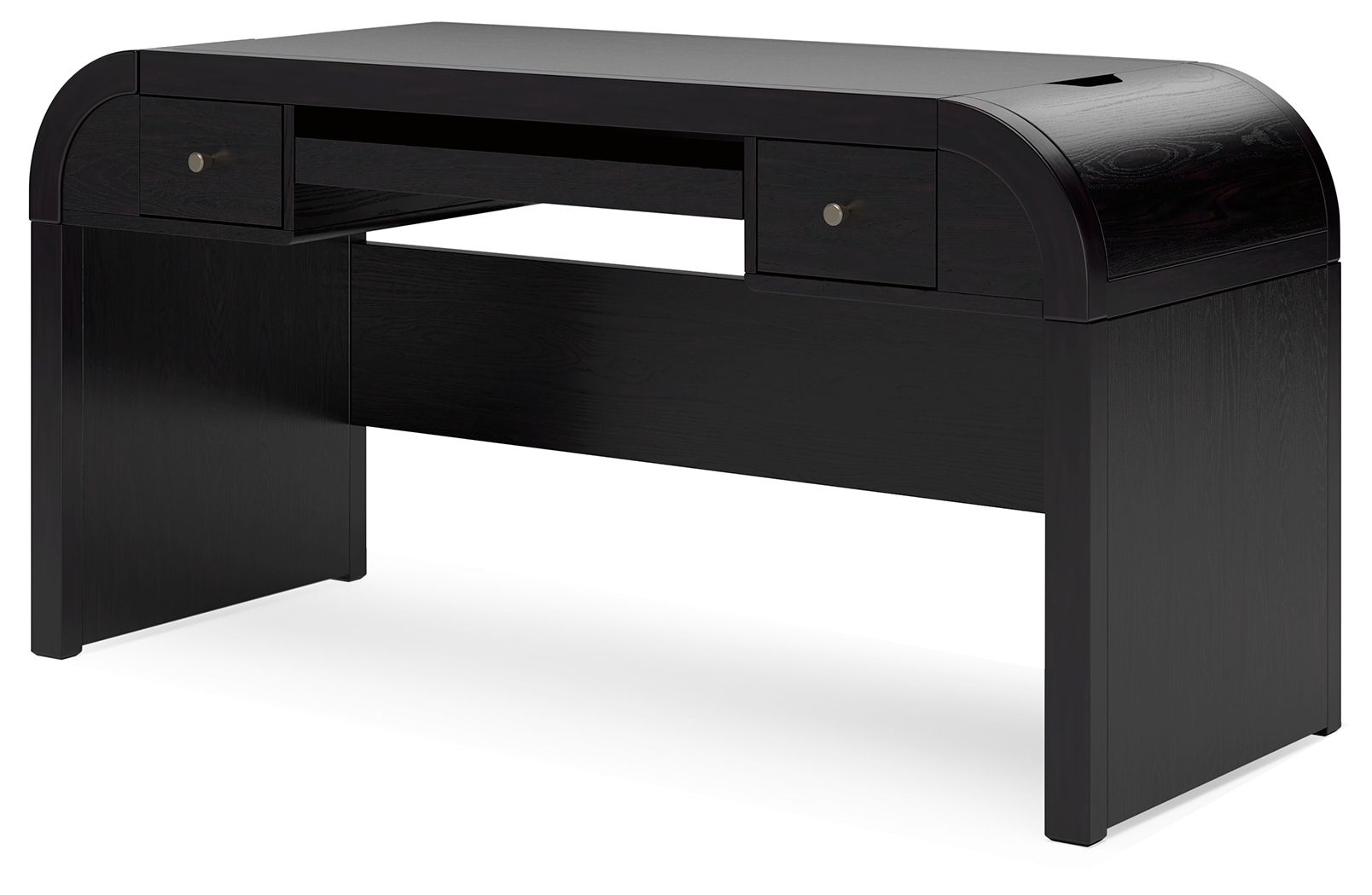 Rowanbeck - Noir - Ensemble 3 pièces - Bureau, chaise et bibliothèque