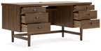 Austanny - Brun chaud - Ensemble 3 pièces - Bureau, chaise et bibliothèque