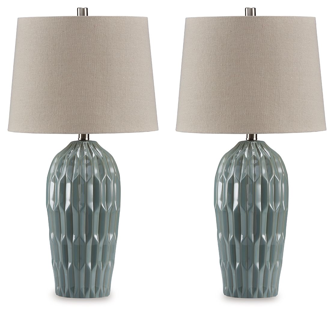 Hadbury - Lampe de table en céramique (lot de 2)