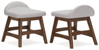 Lyncott - Gris clair / Marron - Chaise de bureau