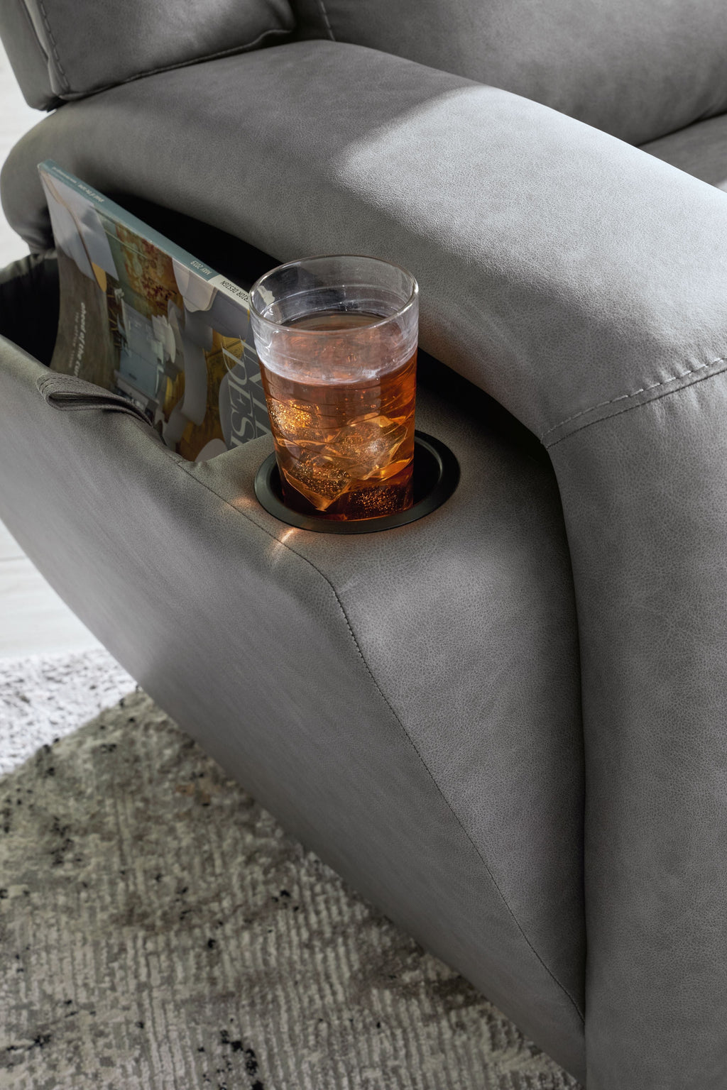 Brixworth - Ardoise - Fauteuil inclinable sans paroi