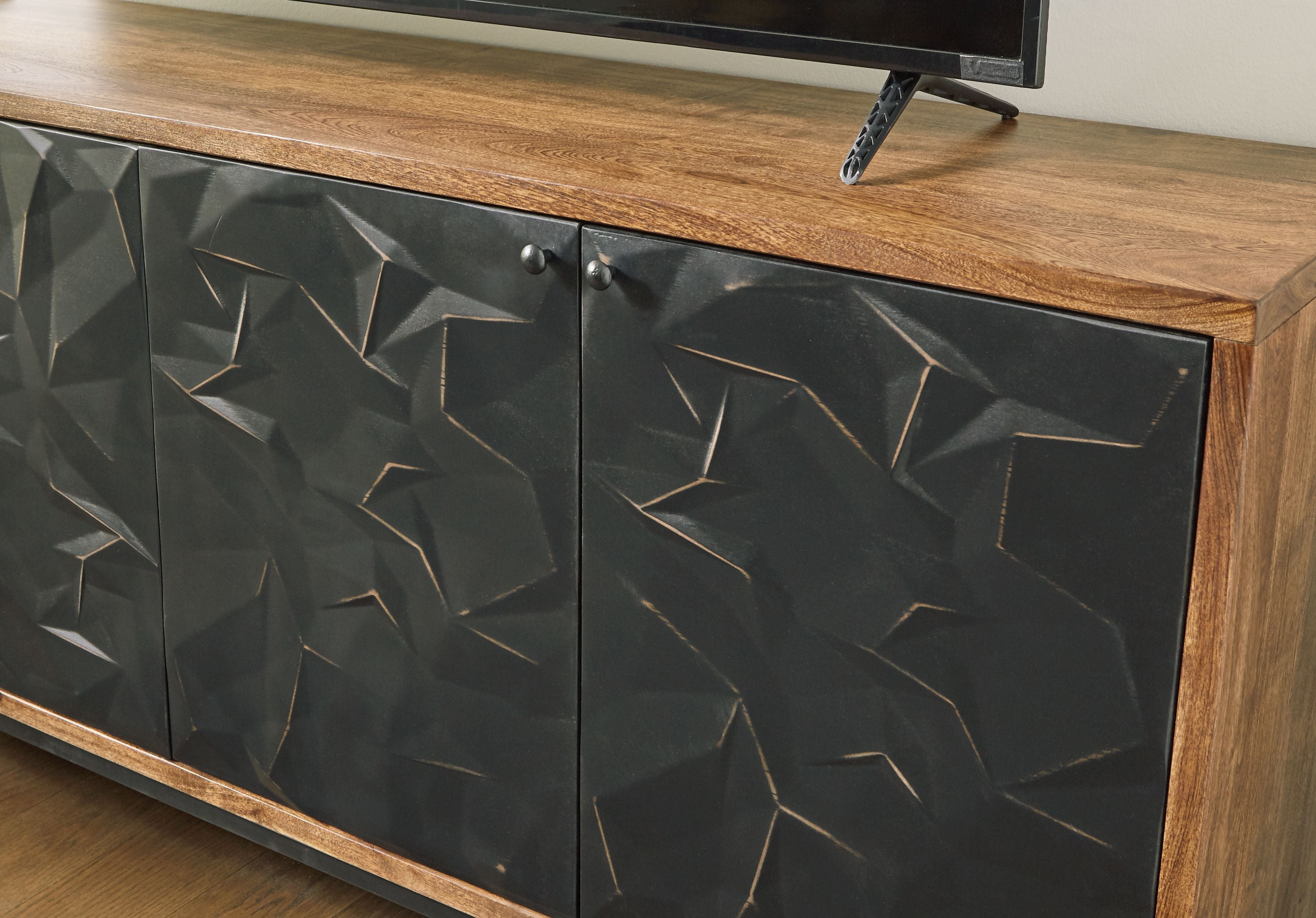 Dorannby - Noir / Brun - Armoire d'appoint