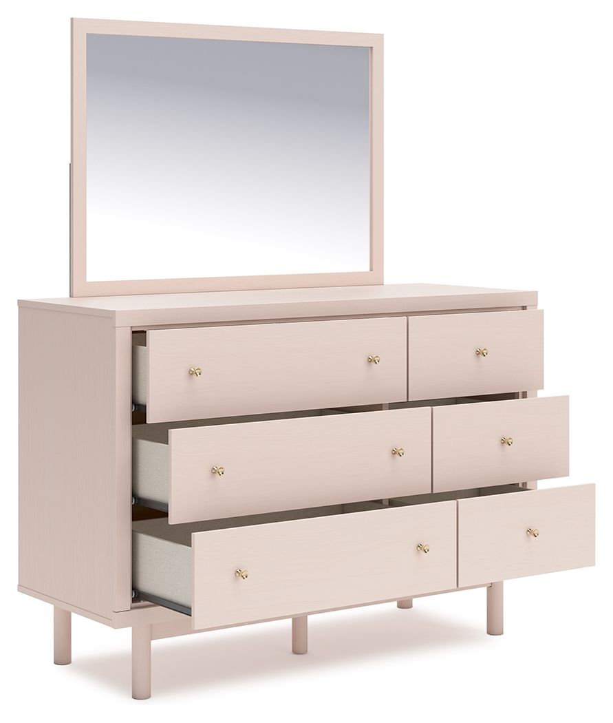 Wistenpine - Blush - Commode et miroir