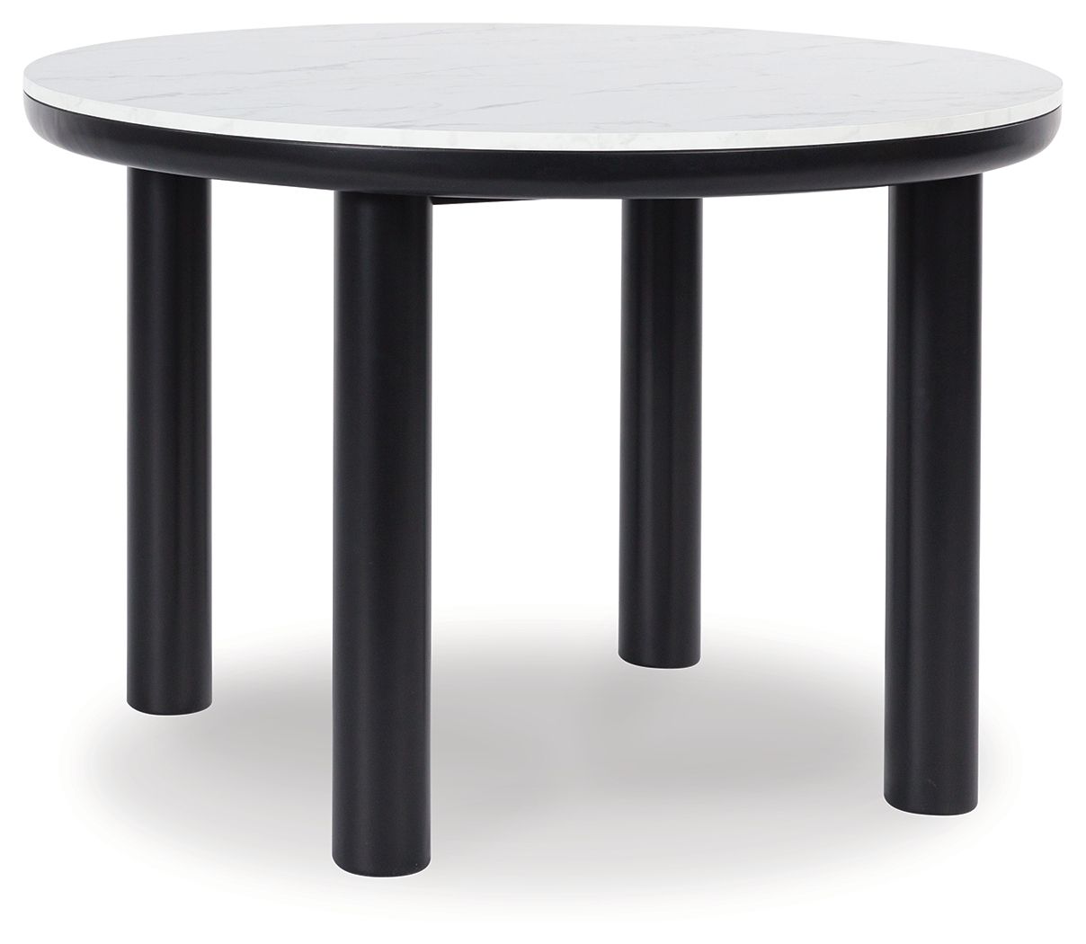 Xandrum - Noir - Table de salle à manger ronde