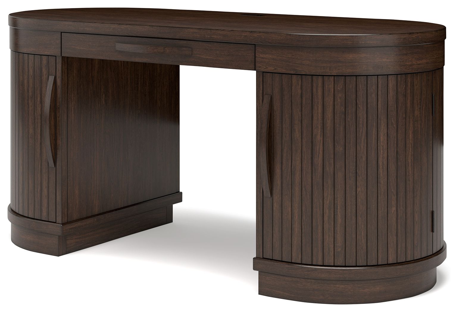 Korestone - Brun chaud - Ensemble 3 pièces - Bureau, chaise et crédence