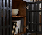 Vallisburg - Noir / Naturel - Meuble d'appoint