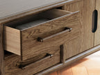 Roanhowe - Marron - Meuble TV extra large