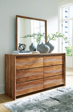 Dressonni - Marron - Commode et miroir