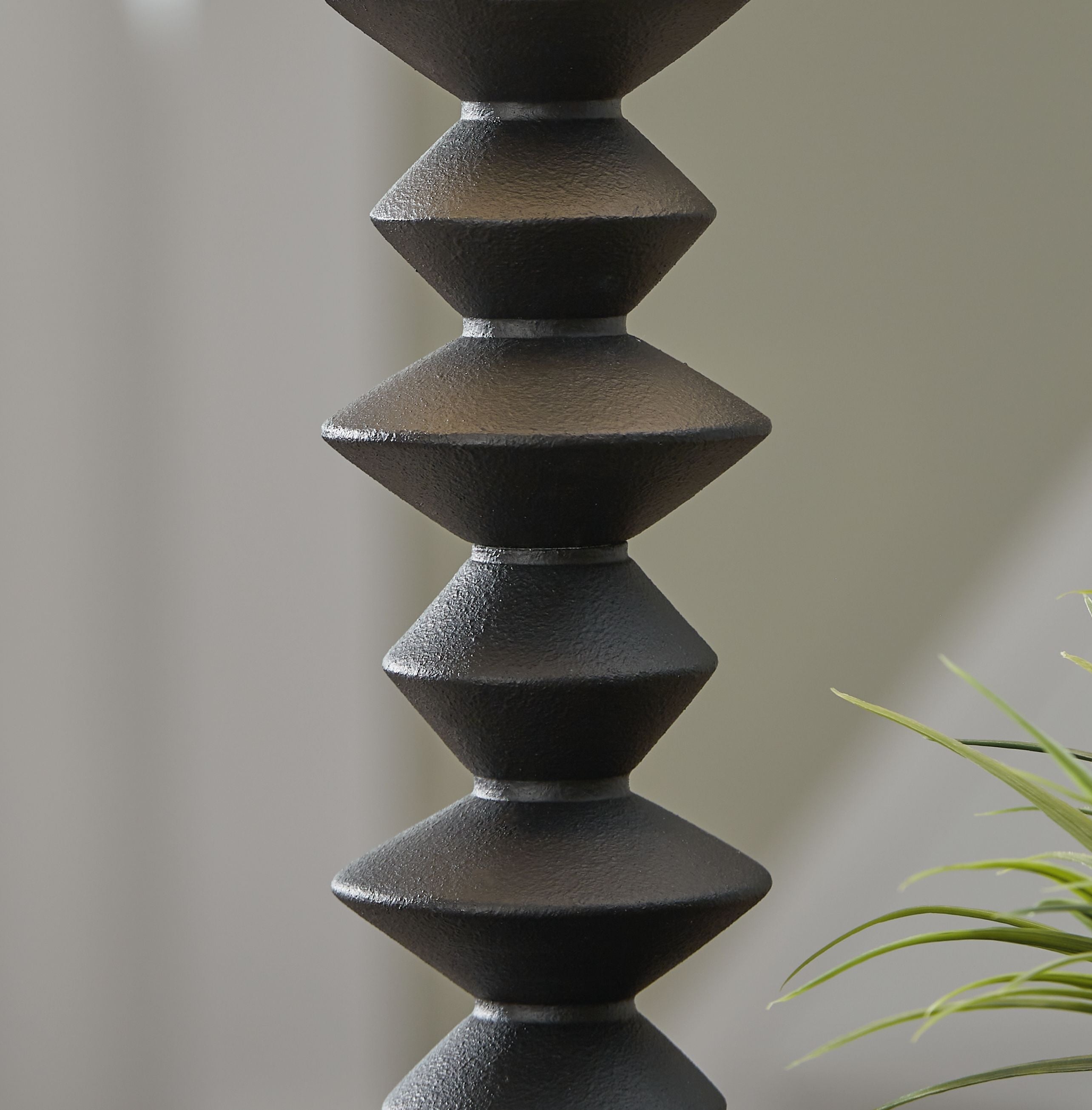 Luanndon - Noir - Lampe de buffet en poly