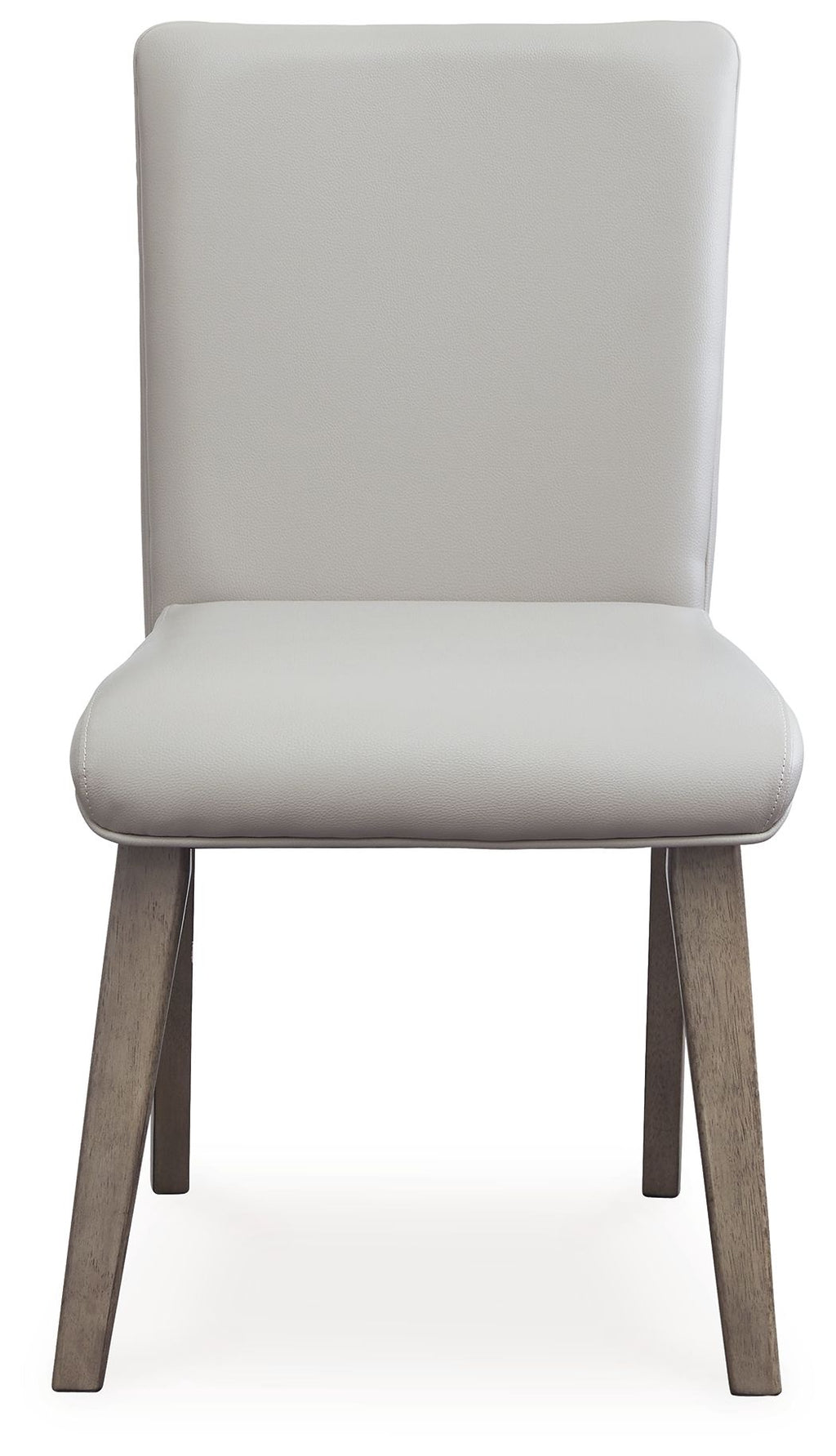 Loyaska - Chaise de salle à manger rembourrée brun grisâtre (lot de 2)