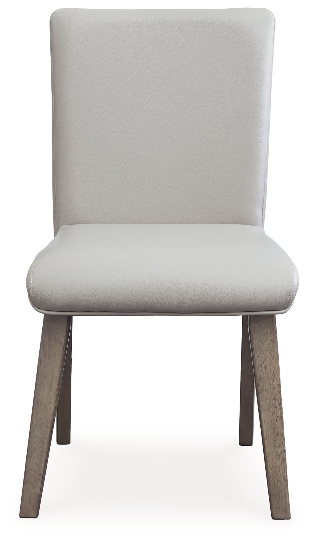 Loyaska - Chaise de salle à manger rembourrée brun grisâtre (lot de 2)