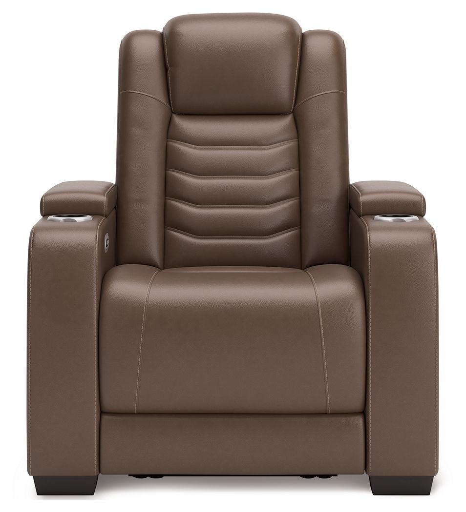 High Impact - Tabac - Fauteuil inclinable électrique / Appuie-tête réglable