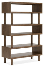 Austanny - Brun chaud - Ensemble 3 pièces - Bureau, chaise et bibliothèque