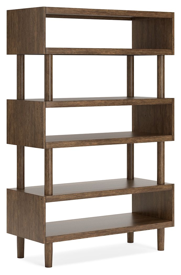 Austanny - Brun chaud - Ensemble 3 pièces - Bureau, chaise et bibliothèque