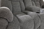 Foreside - Anthracite - Canapé double inclinable avec console