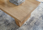 Kristiland - Marron clair - Table basse rectangulaire
