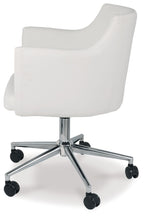 Baraga - Blanc - Chaise de bureau pivotante pour la maison