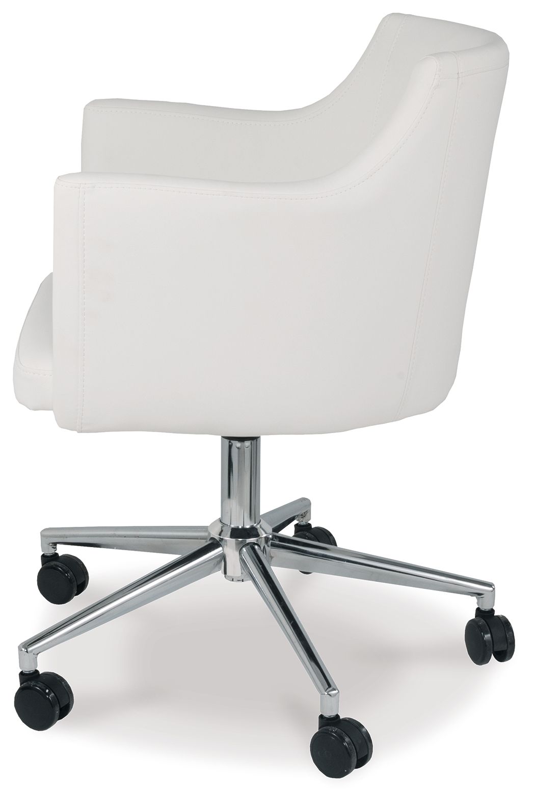 Baraga - Blanc - Chaise de bureau pivotante pour la maison