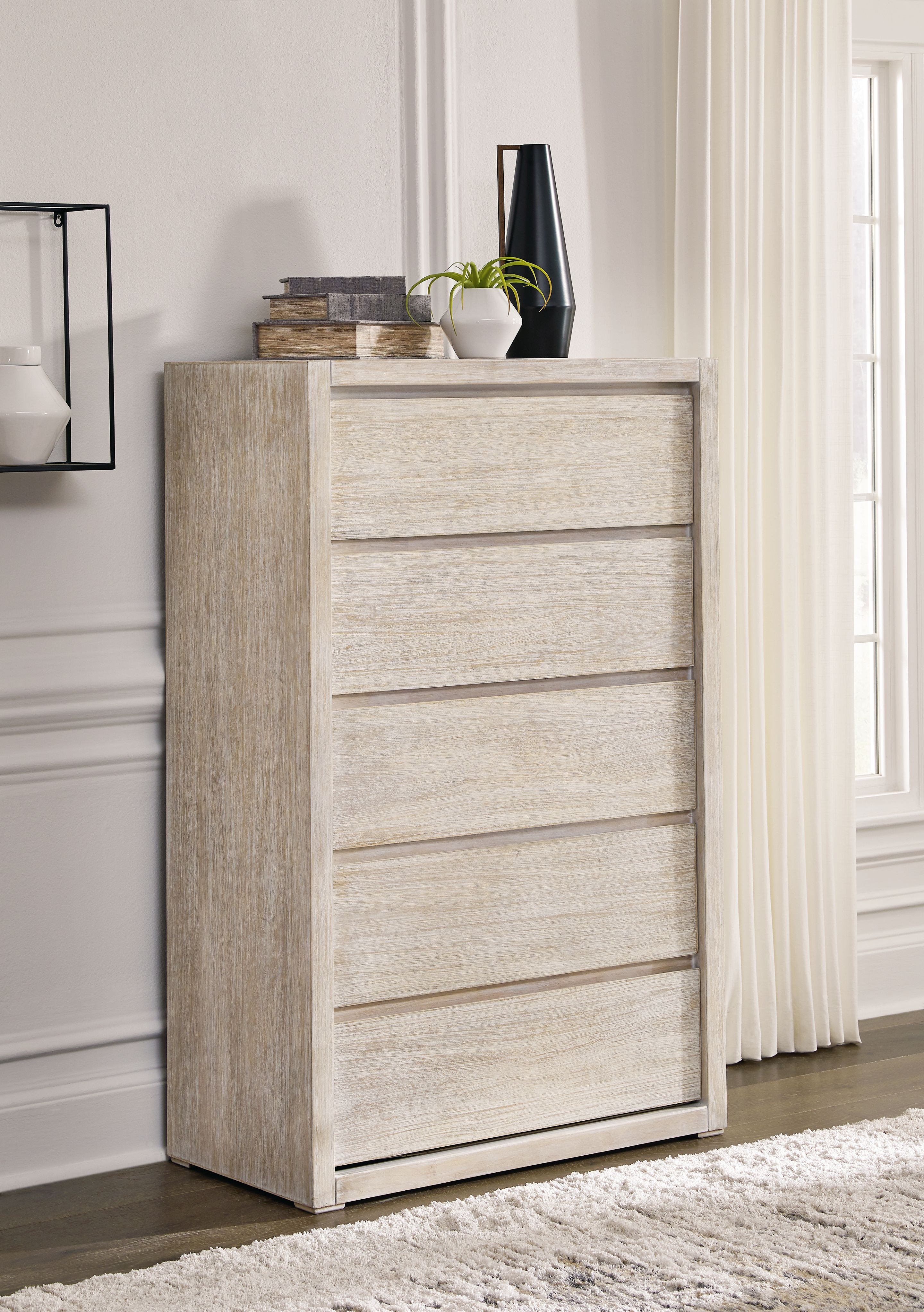 Michelia - Bisque - Commode à cinq tiroirs