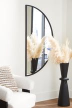 Denlow - Noir - Miroir d'appoint