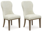 Sturlayne - Marron - Chaise de salle à manger rembourrée (lot de 2)