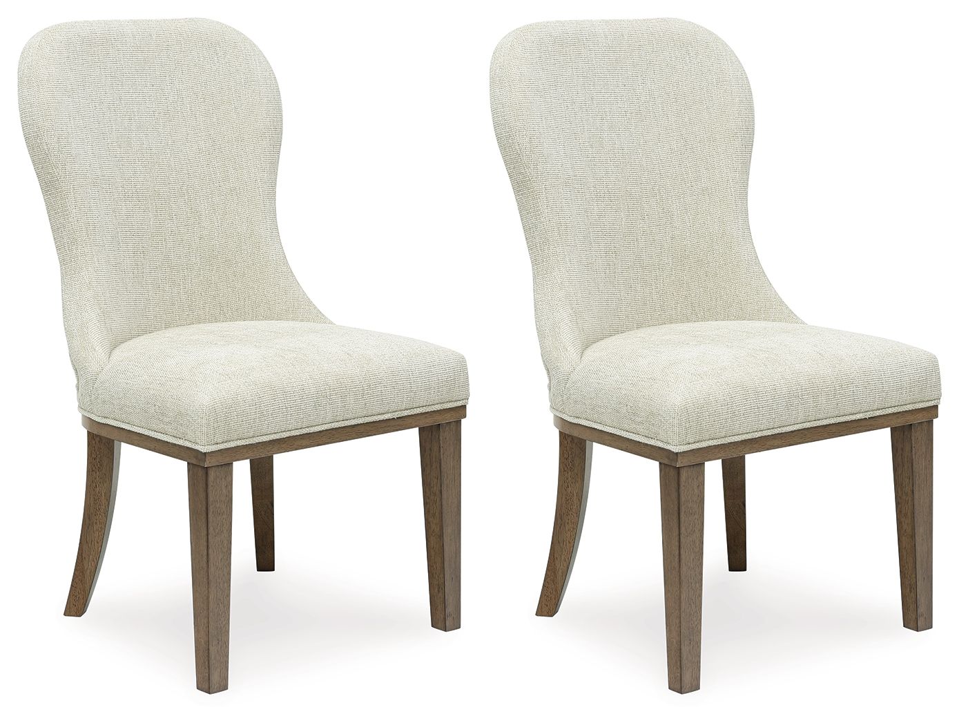 Sturlayne - Marron - Chaise de salle à manger rembourrée (lot de 2)