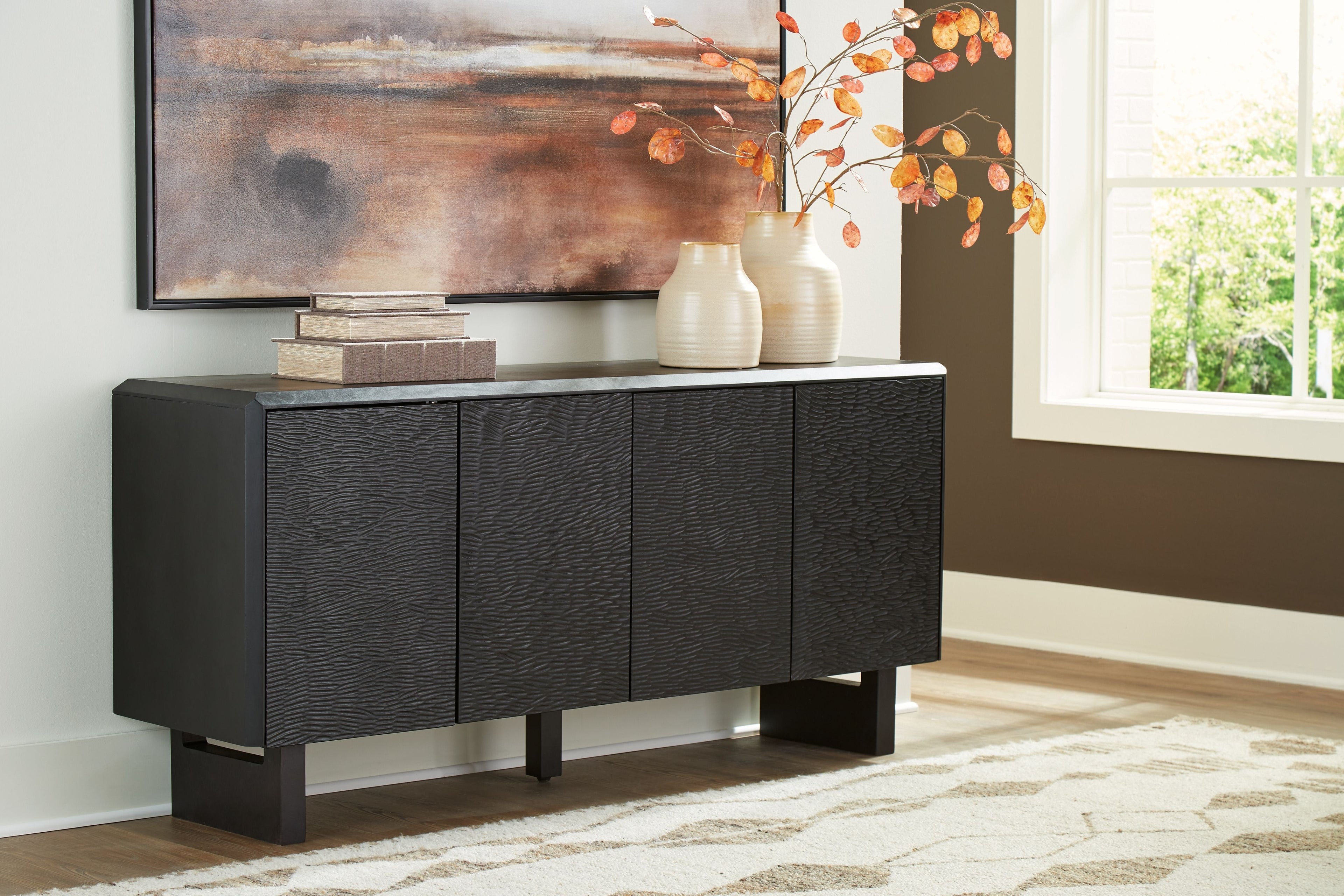 Farrelmore - Noir - Meuble d'appoint