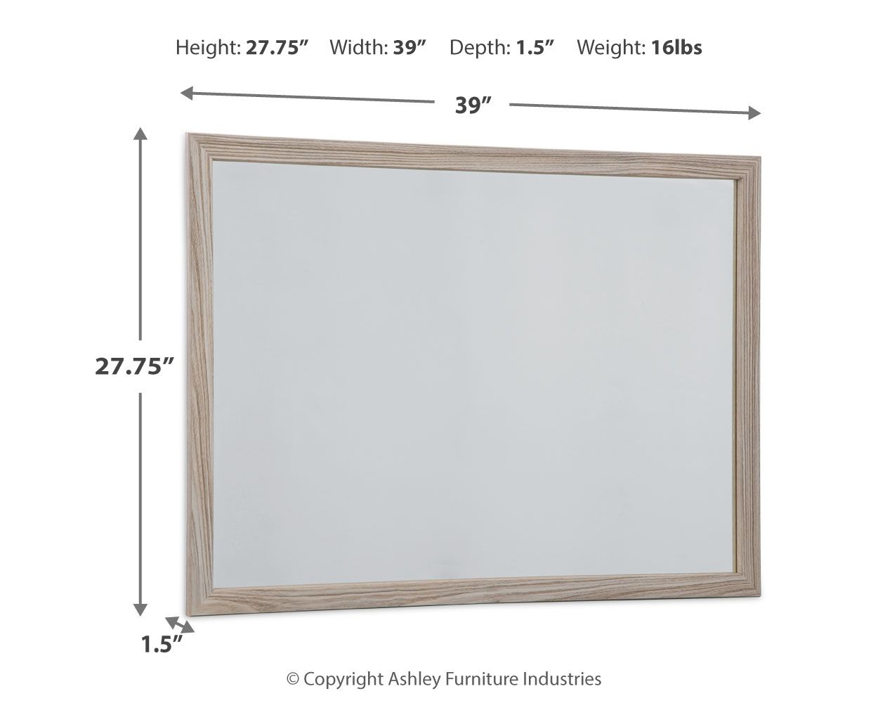 Hasbrick - Tan - Miroir de chambre