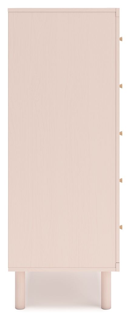 Wistenpine - Blush - Commode à cinq tiroirs
