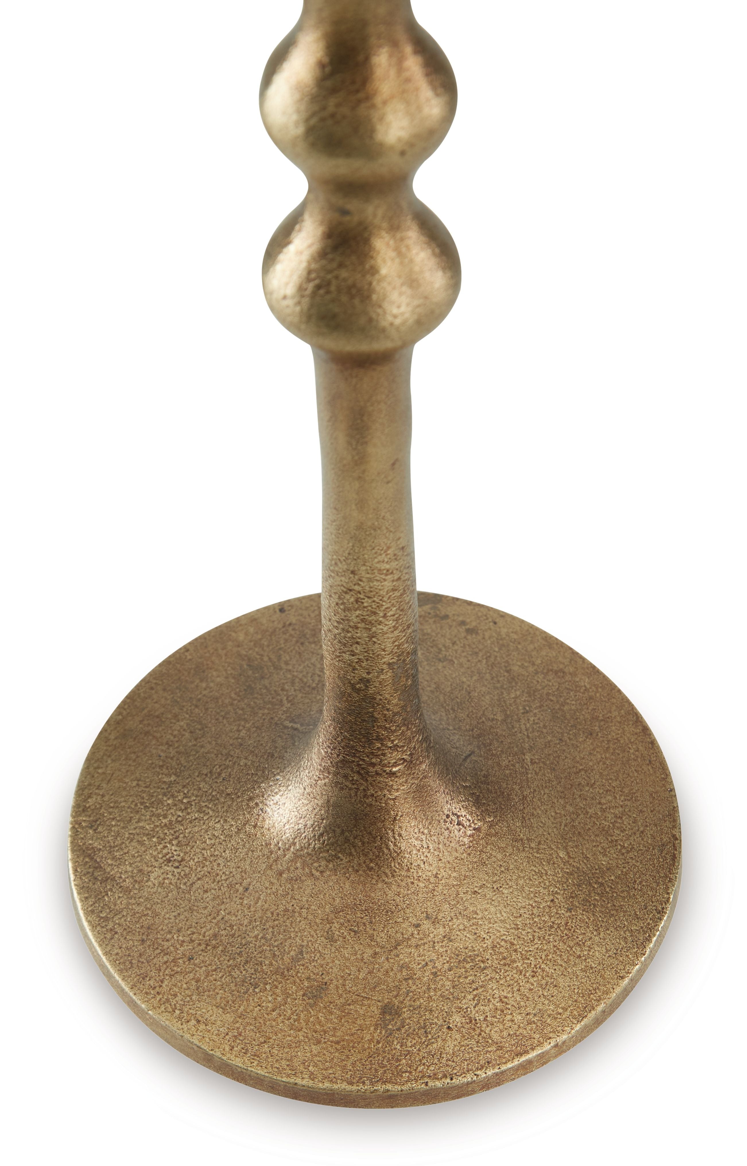 Larwick - Finition laiton antique - Ensemble de 2 bougeoirs
