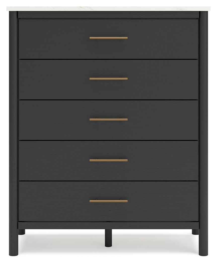 Cadmori - Commode large à cinq tiroirs