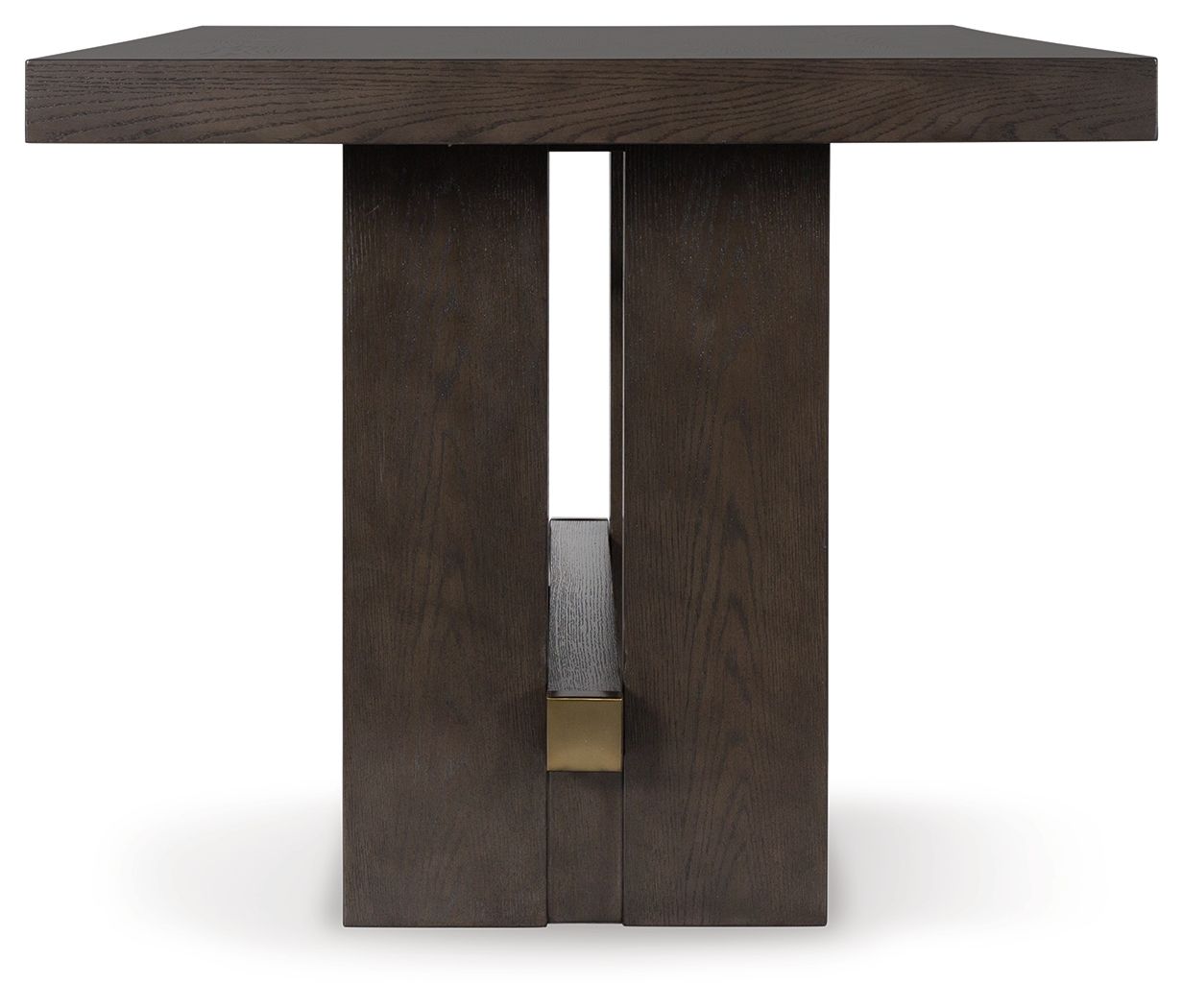 Burkhaus - Table de salle à manger rectangulaire marron foncé