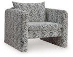 Kenbell - Noir / Blanc - Fauteuil d'appoint