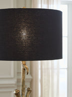 Josney - Lampe de table en métal finition or antique