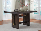 Burkhaus - Table de salle à manger rectangulaire marron foncé