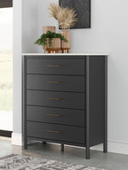 Cadmori - Commode large à cinq tiroirs